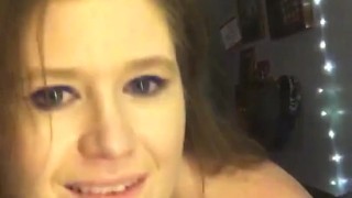 Sexy Milf Stripping Rubbing Oil on Big Tits Amateur