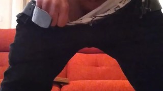 Quick wank before heading out