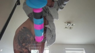 Just giving myself a doggy - i really love this dildo and a good windue