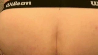Anal Training with Big Dildo Noisy Fuck Farts and Cum Bubbles