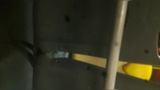 Take off Stinky sneaker in Bus