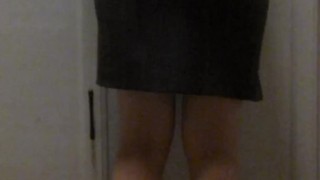 Desperate pee while doing the dishes