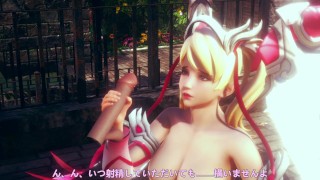 3D HENTAI OVERWATCH mercy jerking off your cock