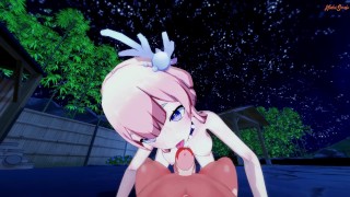 Mimi POV gives you a blowjob and swallows your cum - Genshin Impact Hentai.
