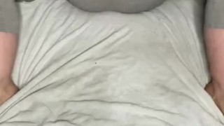Squirting in my grey leggings 