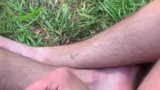 Horny at the riverside in the park 