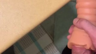 Fucking and cumming on Sasha grey pocket pussy 