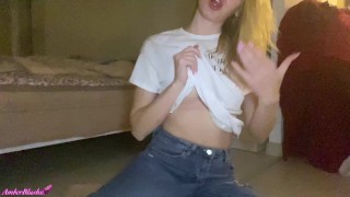 Horny Girl Fingering Pussy Hard to Intense Orgasm