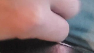 Jacking off until I cum all over my chest