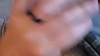 Jacking off until I cum all over my chest