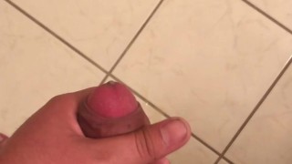 Guy busting a nut