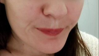 Lika Lax licks anal plug and fucks herself between floors in hotel
