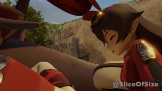 The Hidden Spring [Giantess Growth] Genshin Impact Animation