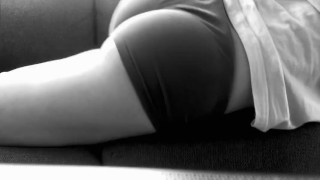 Grinding and humping friends couch