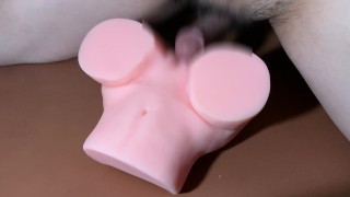 ムラムラして彼女（シリコン）の割れ目にねっとりちんぽを擦り付ける（兼モザイクテスト）