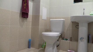Pissing off white panties Mature slim MILF in stockings