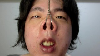 豚のオナニー10-2　ブタ鼻の触り心地　Pig masturbation 10-2 Touch the pig nose