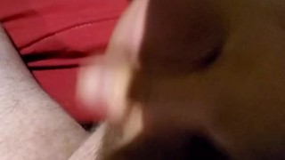 Solo jerking small dick