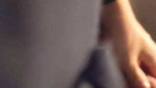 Crossdresser in Stockings tries Sounding