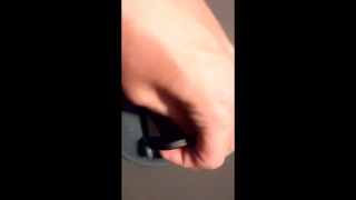 Crossdresser Pees into a Cup and Drinks it