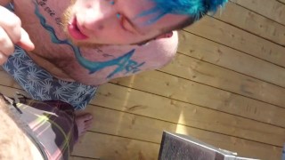 Blowjob and bbq