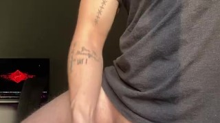 Stepbrother wakes you up to a massive cock