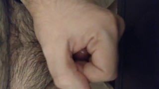 Late night close up masturbation on my desk