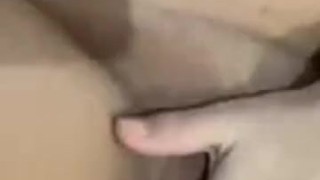 First time pregnant milf masturbates