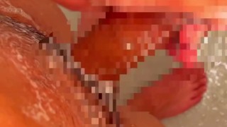 変態男子泡で洗う