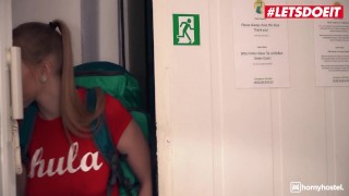 HORNYHOSTEL - SIRENA SWEET PETITE GERMAN GIRL FOLLOWS THE HOSTEL RULES