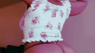 Bbw in Black Thong