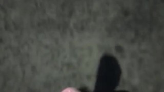 Sneaking out to cum on my street -nearly caught-