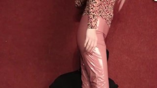 Full Weight Ball Standing + Ball Stomping in High Heels + Shiny PVC Trousers Trailer