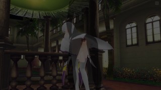 3D HENTAI Emiria Re:Zero threw her leg and fucked