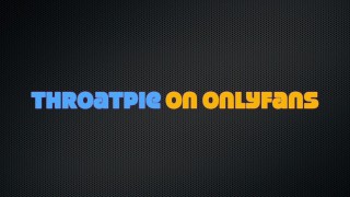 Sensual Handjob & Blowjob with Blue Lipstick Ends with Eye Rolling Deepthroat Orgasm & CIM Throatpie