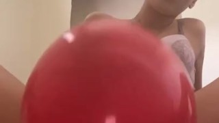 Watch me squirt from the balloon challenge