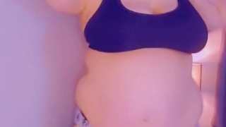 Fetish BBW Belly Play