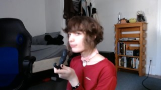 Femboy doing butt stuff with my new toy