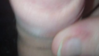 Straight Guy Playing with his Foreskin!