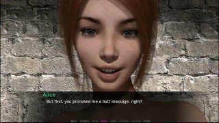 Aknightstale-Readhead Girl Handjob