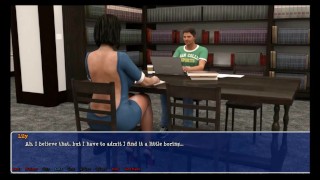 Lily of the Valley- Milf In Blue Dress Fucked In Library
