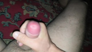 The guy is all in semen