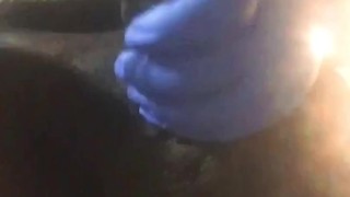 Rubbing My Chained Up Cock And Moaning