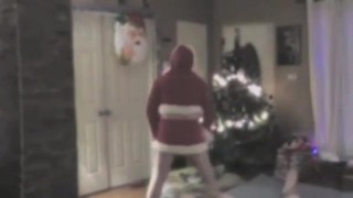 Christmas strip tease full nude