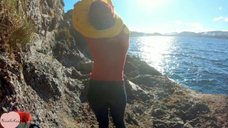 Nicole se desnuda en la Patagonia