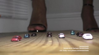 amaninheels | Giant Sandals Play with Cars (teaser)
