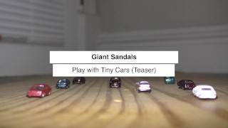 amaninheels | Giant Sandals Play with Cars (teaser)
