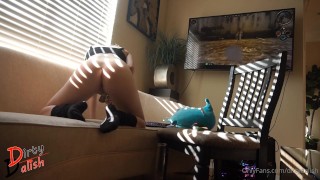 Your Cute Egirl Cums Multiple Times with Clit Sucking Toy