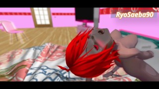 Gamer Girl Gets Horny For a Video Of Pussy Fucked And Masturbates With Big Dildo 3d Hentai Animated