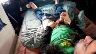 Male Solo Cum Eating 38 (Back Angle)